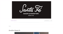 Desktop Screenshot of konditorisantafe.se