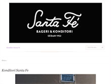 Tablet Screenshot of konditorisantafe.se